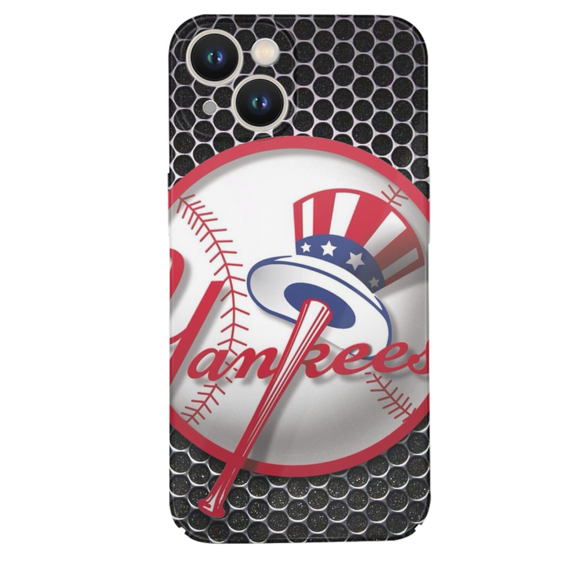 New York Yankees 221 IPhone 14 Series Full-Cover Hard Case – Shockproof With Raised Camera Protection – Precise Cutouts, Wireless Charging Compatible – Durable, Anti-Yellowing, Easy To Clean